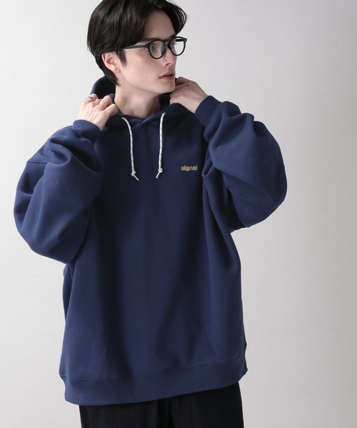 RAGEBLUE（レイジブルー）の「【SIGNAL SPORTS】裏起毛スウェット/ワンポイント刺繍パーカー（パーカー・メンズ・ブルー/ホワイト/ブラック・MEDIUM/LARGE）」の16枚目の写真
