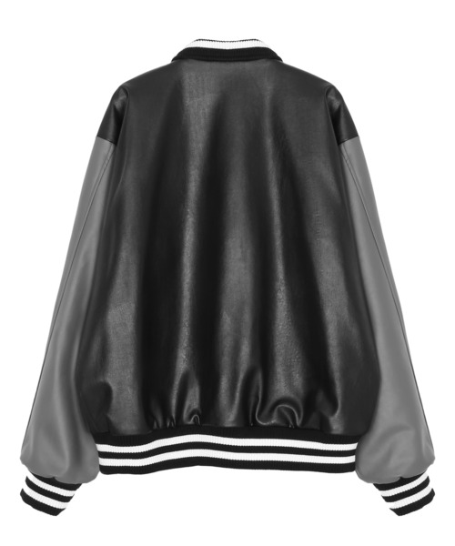 Figments（フィグメンツ）の「合皮オーバースタジャン（スタジャン・レディース・ブラウン/ブラック・FREE）」の7枚目の写真