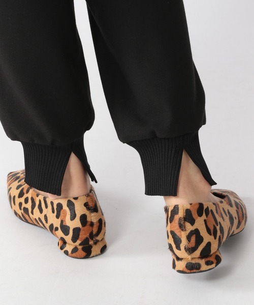 BARNYARDSTORM（バンヤードストーム）の「BARNYARDSTORM / ハラコトウステッチスクエアフラット（その他シューズ・レディース・ブラック/ダークブラウン・36/37/38/39/35）」の5枚目の写真