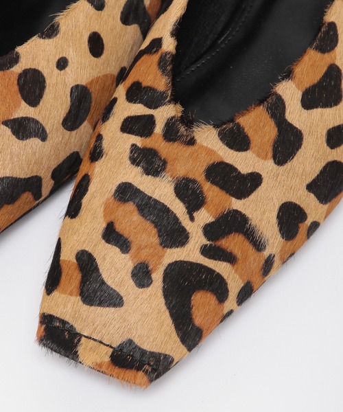 BARNYARDSTORM（バンヤードストーム）の「BARNYARDSTORM / ハラコトウステッチスクエアフラット（その他シューズ・レディース・ブラック/ダークブラウン・36/37/38/39/35）」の14枚目の写真