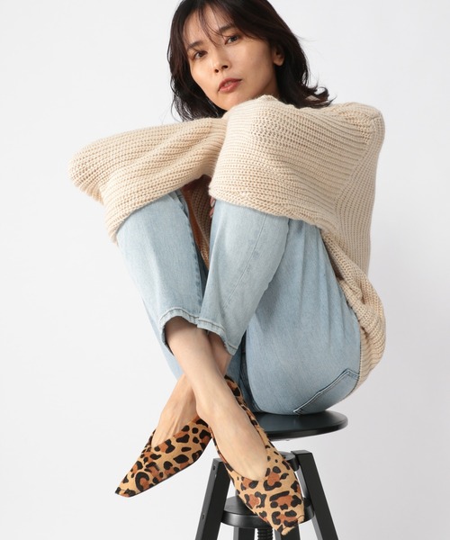 BARNYARDSTORM（バンヤードストーム）の「BARNYARDSTORM / ハラコトウステッチスクエアフラット（その他シューズ・レディース・ブラック/ダークブラウン・36/37/38/39/35）」の3枚目の写真