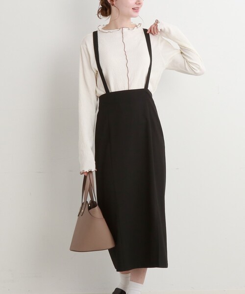 Cutie Blonde（キューティーブロンド）の「◆サス付きナロースカート（スカート・レディース・ブラック/サンドベージュ・01/02/03）」の8枚目の写真