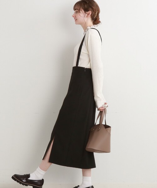 Cutie Blonde（キューティーブロンド）の「◆サス付きナロースカート（スカート・レディース・ブラック/サンドベージュ・01/02/03）」の12枚目の写真