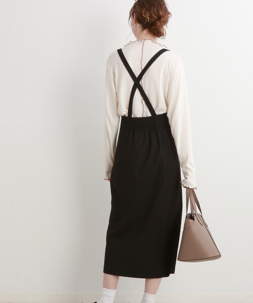Cutie Blonde（キューティーブロンド）の「◆サス付きナロースカート（スカート・レディース・ブラック/サンドベージュ・01/02/03）」の16枚目の写真