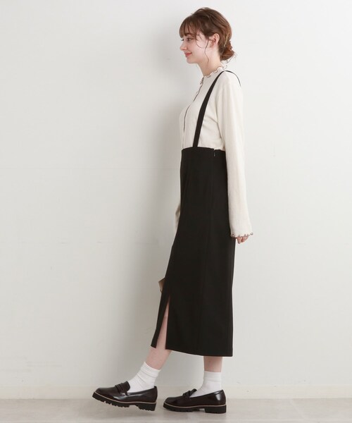 Cutie Blonde（キューティーブロンド）の「◆サス付きナロースカート（スカート・レディース・ブラック/サンドベージュ・01/02/03）」の6枚目の写真