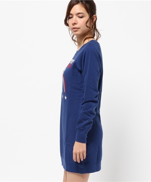 HYSTERIC GLAMOUR(ヒステリックグラマー)の「STAR WOMAN FACE pt OP(ワンピース・レディース・ブルー/トップグレー/ブラック・FREE)」の5枚目の写真