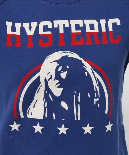 HYSTERIC GLAMOUR(ヒステリックグラマー)の「STAR WOMAN FACE pt OP(ワンピース・レディース・ブルー/トップグレー/ブラック・FREE)」の11枚目の写真