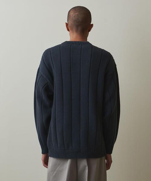 BATONER × Steven Alan RIB CN SWEATER BATONER × Steven Alan RIB CN