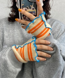 CPCM | 配色ボーダーアームウォーマー(手袋)