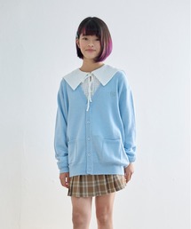 repipi armario | 【repipi armario / レピピアルマリオ】キッズカラーカーディガン　ニット　セーター　Vネック　ポケット付き　制服　学校(ニット/セーター)