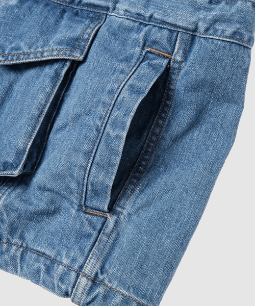 BELPER(ベルパー)の「DENIM VEST(ベスト・レディース・インディゴブルー/ベージュ・FREE)」の7枚目の写真