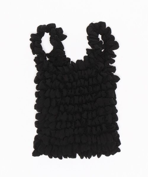 Mignonjour(ミニョンジュール)の「Mignonjour/折りたたまないくしゅくしゅエコバッグ M2113(エコバッグ/サブバッグ・レディース・ベージュ/パープル/ピンク/ライトグリーン/サーモンピンク/ブラック/ブルー/グレー/ブラウン・FREE)」の14枚目の写真