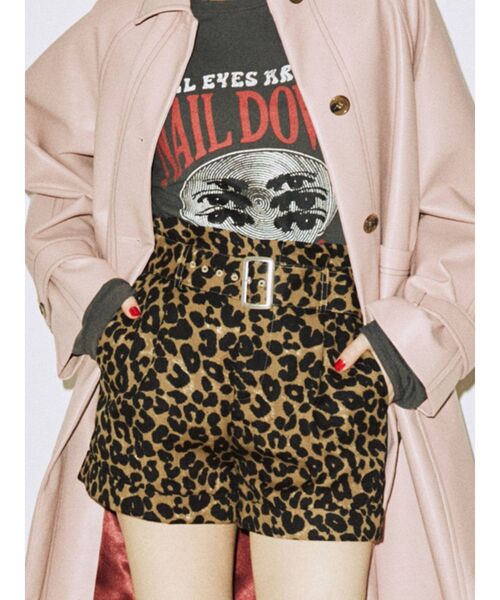 jouetie（ジュエティ）の「ハイウエストキュロット（その他パンツ・レディース・レッド/インディゴブルー/ブラック/ブラウン・MEDIUM）」の3枚目の写真