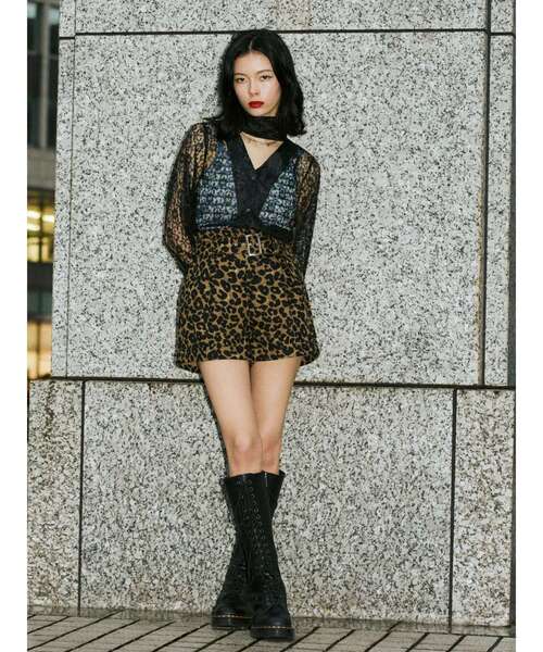 jouetie（ジュエティ）の「ハイウエストキュロット（その他パンツ・レディース・レッド/インディゴブルー/ブラック/ブラウン・MEDIUM）」の14枚目の写真