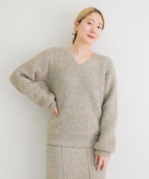 iI | iI glitter v neck pullover(ニット/セーター)