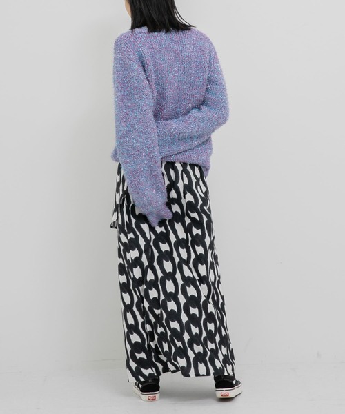 iI（アイ）の「iI　glitter v neck pullover（ニット/セーター・レディース・ブラック系その他/ピンク系その他/キャメル/ミント・FREE）」の10枚目の写真