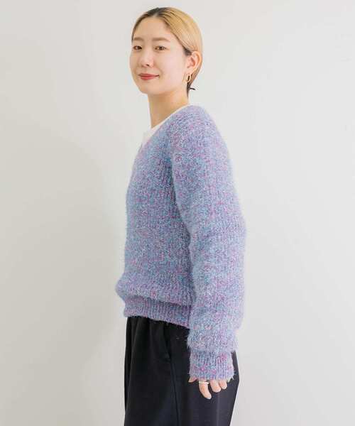 iI（アイ）の「iI　glitter v neck pullover（ニット/セーター・レディース・ブラック系その他/ピンク系その他/キャメル/ミント・FREE）」の19枚目の写真