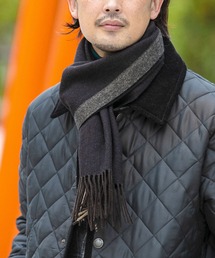 URBAN RESEARCH DOORS | LIFE STYLE TAILOR　サイドラインウールマフラー(マフラー)