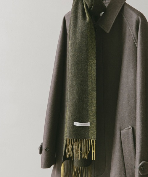 URBAN RESEARCH DOORS(アーバンリサーチドアーズ)の「LIFE STYLE TAILOR サイドラインウールマフラー(マフラー・メンズ・ネイビー/ブラウン/ブラック/オリーブ・-)」の3枚目の写真