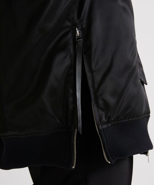 UNITED TOKYO（ユナイテッドトウキョウ）の「2wayウェーブブロッキングオーバーMAー1（MA-1・メンズ・ブラック/グレー・1/2）」の17枚目の写真