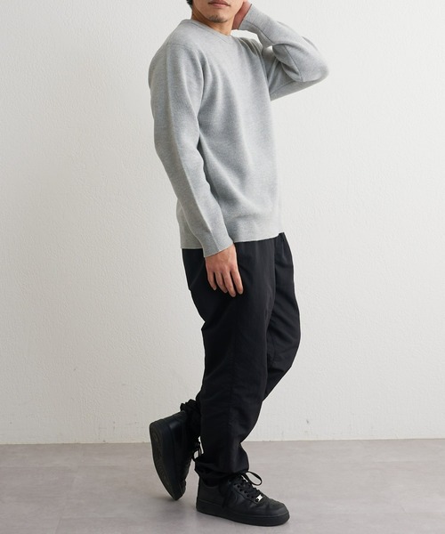 CIAOPANIC TYPY（チャオパニックティピー）の「□ウール混起毛スムースニットプルオーバー（ニット/セーター・メンズ・チャコールグレー/サックスブルー/グリーン/オフホワイト/グレイッシュベージュ/ブルー/ミント/グレー・M/L）」の20枚目の写真