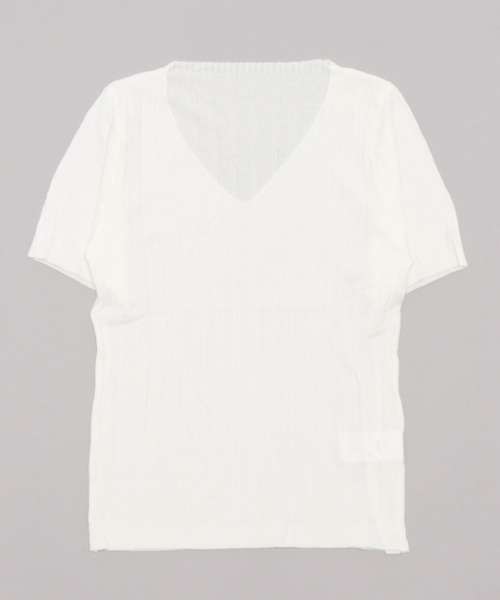 Burner(バーナー)の「【OKUOKU 0909】VネックニットTシャツ oku-tops-618674961560-10(ニット/セーター・レディース・C/D/E/F/A/H/B/G・FREE)」の15枚目の写真