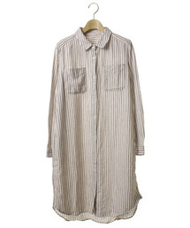 PAR ICI | ストライプ柄シャツワンピース(シャツワンピース)