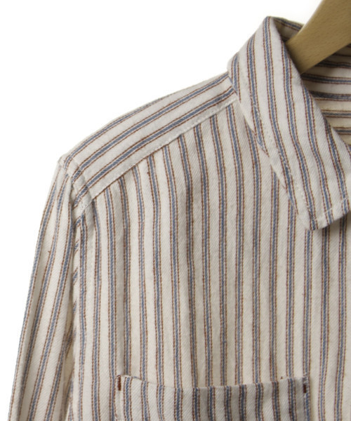 PAR ICI（パーリッシィ）の「ストライプ柄シャツワンピース（シャツワンピース・レディース・ホワイト・FREE）」の3枚目の写真
