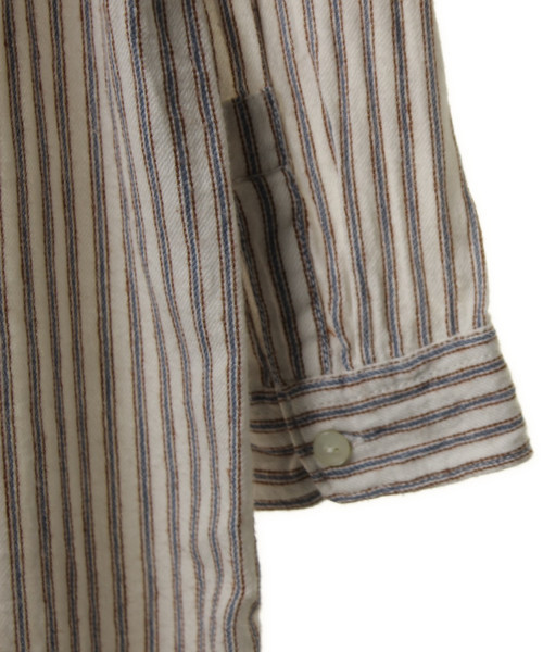 PAR ICI（パーリッシィ）の「ストライプ柄シャツワンピース（シャツワンピース・レディース・ホワイト・FREE）」の4枚目の写真