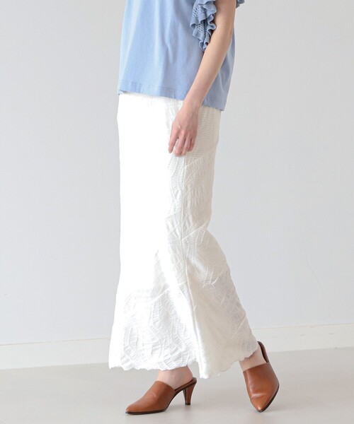 Ray BEAMS(レイビームス)の「Ray BEAMS / バイヤス キリカエ スカート(スカート・レディース・ブラック/ホワイト・ONE SIZE)」の6枚目の写真