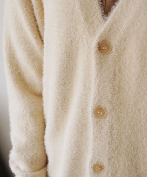 dictionary（ディクショナリー）の「【 DICTIONARY / ディクショナリー 】 モヘアライク ニット カーディガン（カーディガン/ボレロ・メンズ・ネイビー/ブルー/グレー/オフホワイト/ライトブルー/ライトグレー/ブラック/モスグリーン・FREE）」の22枚目の写真