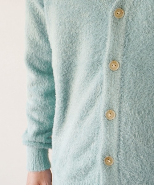 dictionary（ディクショナリー）の「【 DICTIONARY / ディクショナリー 】 モヘアライク ニット カーディガン（カーディガン/ボレロ・メンズ・ネイビー/ブルー/グレー/オフホワイト/ライトブルー/ライトグレー/ブラック/モスグリーン・FREE）」の19枚目の写真