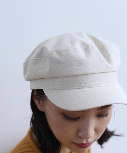 FREE'S MART（フリーズマート）の「◆リネンライクマリンキャス（キャスケット・レディース・ブラック/ベージュ・ﾌﾘ-）」の22枚目の写真