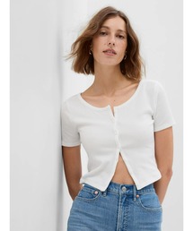 GAP | リブクロップ Tシャツ（カーディガン）(カーディガン/ボレロ)