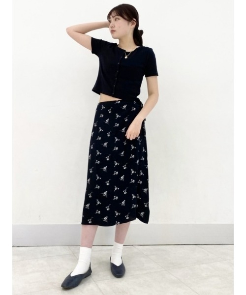 GAP(ギャップ)の「リブクロップ Tシャツ(カーディガン)(カーディガン/ボレロ・レディース・ホワイト/ブラック/オレンジ系その他/グリーン/ブルー/イエロー/コーラル・XXS/M/XS/XL/L/S)」の14枚目の写真