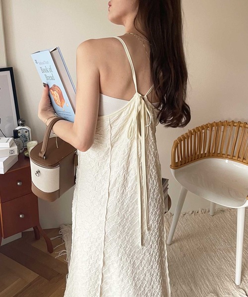 NX トノカバー セール】ぽこぽこカットジャガードキャミワンピース（ワンピース