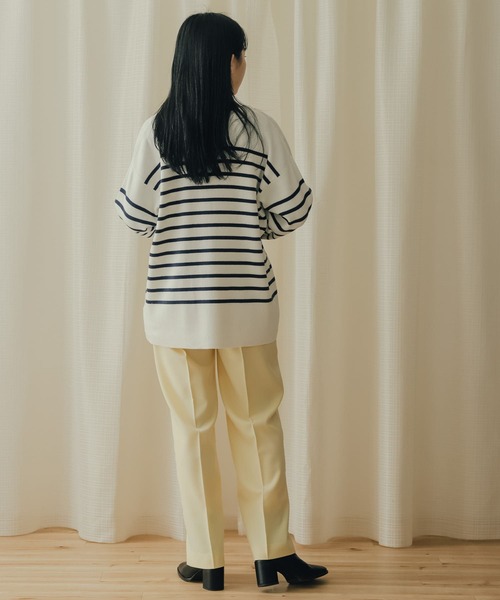 SENSE OF PLACE by URBAN RESEARCH（センスオブプレイスバイアーバンリサーチ）の「スキッパーボーダーセーター（ニット/セーター・レディース・ブルー系その他/グレー系その他/ピンク系その他・ONE）」の18枚目の写真