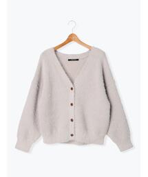 Lugnoncure | シャギーVネックカーディガン(カーディガン/ボレロ)