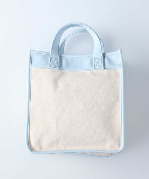 CONVERSE（コンバース）の「【CONVERSE】パイピングロゴショルダーバッグ（ショルダーバッグ・レディース・サックスブルー/ブラック/キナリ・ONE SIZE）」の6枚目の写真