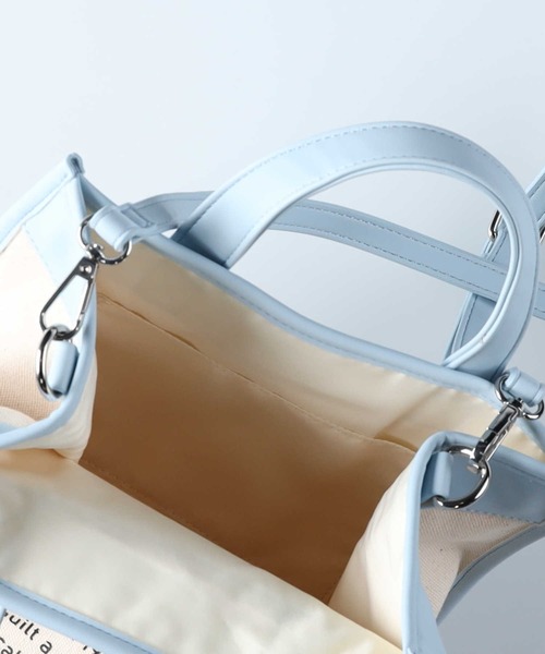 CONVERSE（コンバース）の「【CONVERSE】パイピングロゴショルダーバッグ（ショルダーバッグ・レディース・サックスブルー/ブラック/キナリ・ONE SIZE）」の8枚目の写真