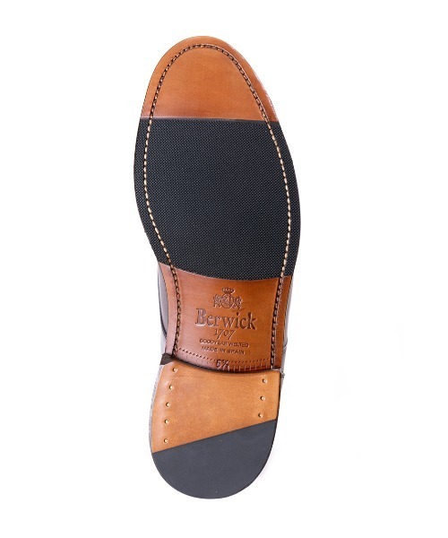 Berwick1707(バーウィック)の「Berwick バーウィック ローファー 4456 ゴム×レザー ソール(ローファー・メンズ・グレー/ブラウン・7.5/7/6.5/6/5.5/8/8.5)」の6枚目の写真