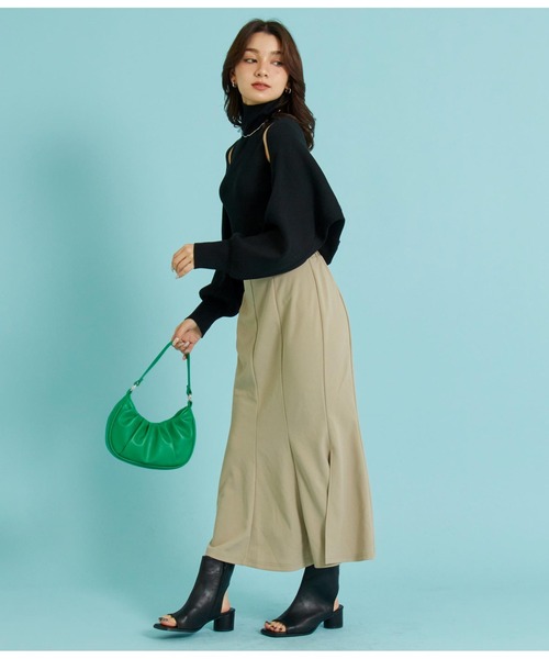 ANAP(アナップ)の「オープントゥスクエアブーツ(ブーツ・レディース・ブラック/オフホワイト・S/L/M)」の12枚目の写真