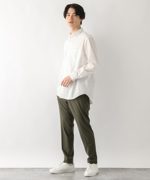 GLOBAL WORK(グローバルワーク)の「ブロードレギュラーシャツ/163413(シャツ/ブラウス・メンズ・ホワイト/ライトブルー/オレンジ/ブルー系その他6・X-LARGE/SMALL/MEDIUM/LARGE)」の7枚目の写真