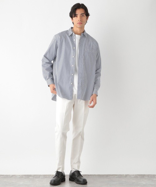 GLOBAL WORK(グローバルワーク)の「ブロードレギュラーシャツ/163413(シャツ/ブラウス・メンズ・ホワイト/ライトブルー/オレンジ/ブルー系その他6・X-LARGE/SMALL/MEDIUM/LARGE)」の13枚目の写真