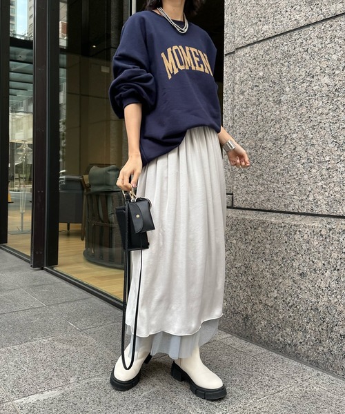 DouDou(ドゥドゥ)の「ソフトチュールスカート(スカート・レディース・グレー/ブラック・FREE)」の20枚目の写真