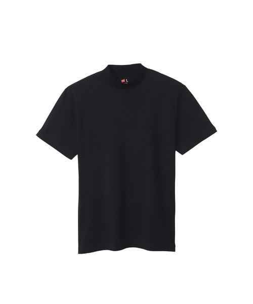 HANES（ヘインズ）の「【Hanes/ヘインズ】メンズ メンズ モックネックTシャツ（Tシャツ/カットソー・メンズ・ホワイト/ブラック/ダークグレー・SMALL/MEDIUM/LARGE/X-LARGE）」の3枚目の写真