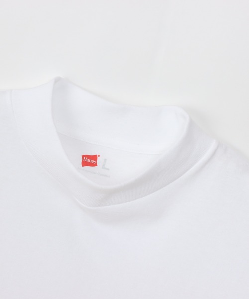 HANES（ヘインズ）の「【Hanes/ヘインズ】メンズ メンズ モックネックTシャツ（Tシャツ/カットソー・メンズ・ホワイト/ブラック/ダークグレー・SMALL/MEDIUM/LARGE/X-LARGE）」の12枚目の写真