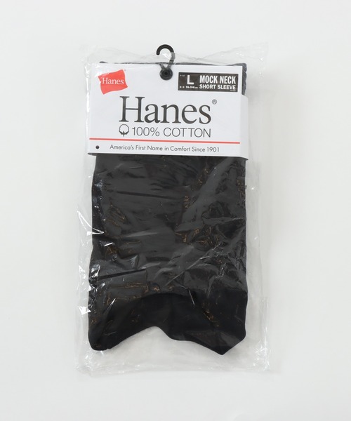 HANES（ヘインズ）の「【Hanes/ヘインズ】メンズ メンズ モックネックTシャツ（Tシャツ/カットソー・メンズ・ホワイト/ブラック/ダークグレー・SMALL/MEDIUM/LARGE/X-LARGE）」の7枚目の写真