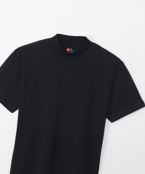 HANES（ヘインズ）の「【Hanes/ヘインズ】メンズ メンズ モックネックTシャツ（Tシャツ/カットソー・メンズ・ホワイト/ブラック/ダークグレー・SMALL/MEDIUM/LARGE/X-LARGE）」の8枚目の写真