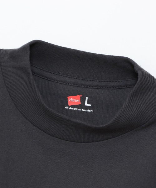 HANES（ヘインズ）の「【Hanes/ヘインズ】メンズ メンズ モックネックTシャツ（Tシャツ/カットソー・メンズ・ホワイト/ブラック/ダークグレー・SMALL/MEDIUM/LARGE/X-LARGE）」の13枚目の写真